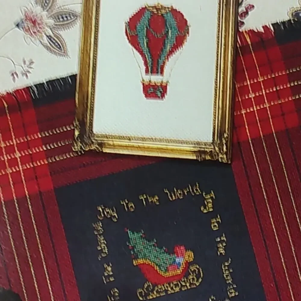 Country Cross Stitch All Through The House Christmas Santa, Sleigh Patterns
